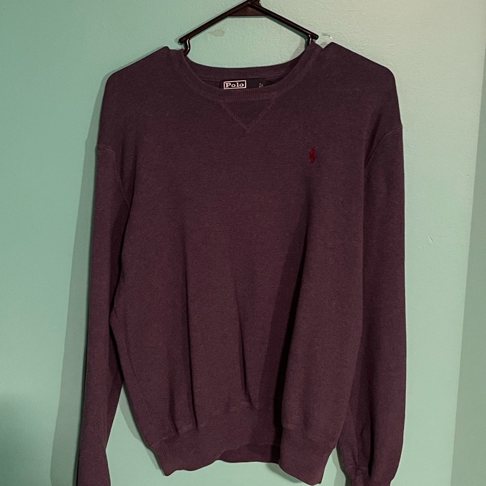 Polo by Ralph Lauren Men's Blue Sweater. Adult SMALL